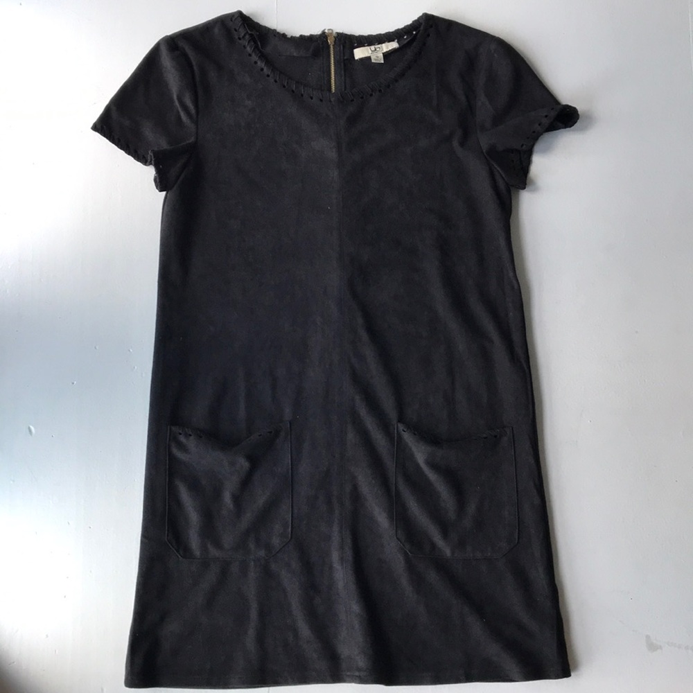 Faux Suede Dress